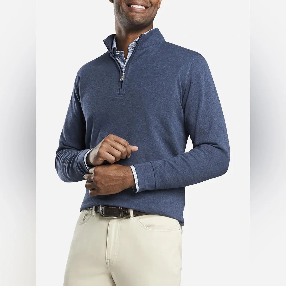 Peter Millar Crown Crafted Interlock Quarter Zip, size Medium